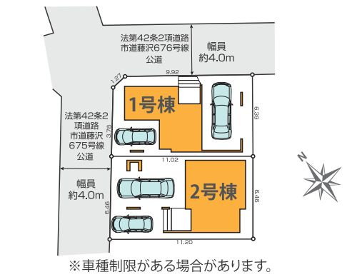 藤沢市鵠沼花沢町新築戸建て　2期1号棟の区画図|区画図「藤沢市鵠沼花沢町新築戸建て」