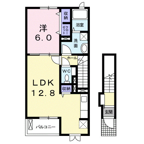アベリア　５の間取り
