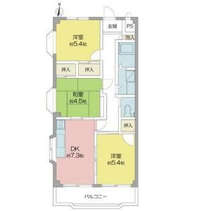 【間取り】 | レイクハイツ当知