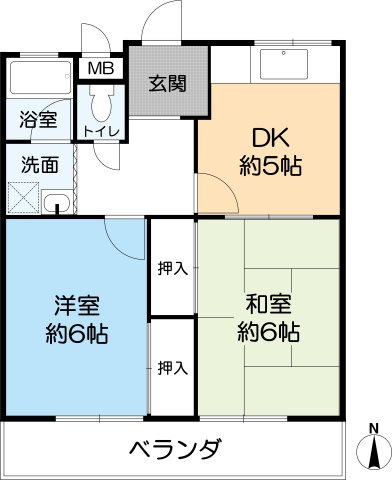 マンションラージの間取り