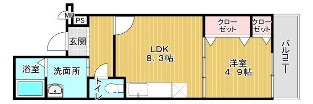 【間取り】 | フジパレス城東永田Ⅱ番館
