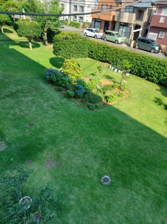 【展望】 | 高塚団地2街区1号棟 2F | 庭園にはアジサイも植えられています