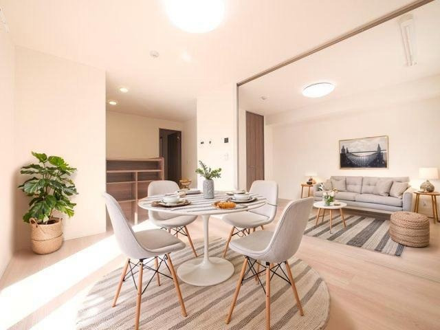 萩　Ⅱの居間・リビング|CGで家具等を配置したもので家具等は含まれません