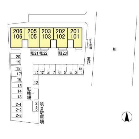 セゾン ド ルミエールの区画図|高崎、前橋、伊勢崎エリアのお部屋探しはエンドスケープまで！お客様の理想お聞かせ下さい♪