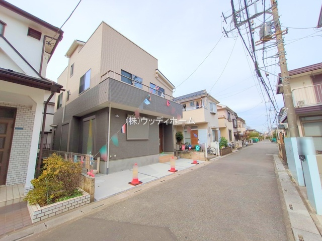 春日部市備後西2丁目第4期の前面道路含む現地写真