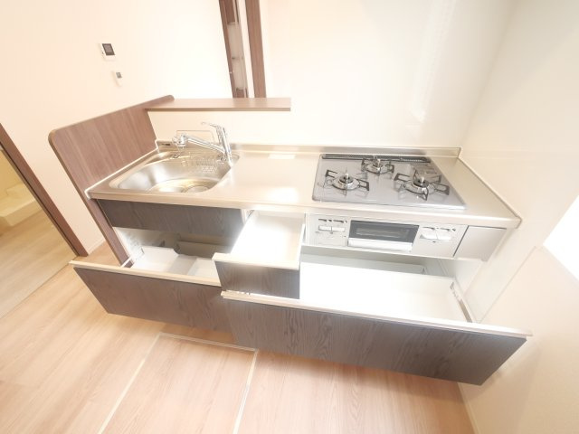 萩　Ⅱのキッチン|使いやすいキッチンです