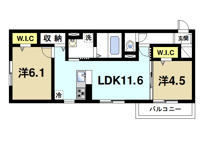萩　Ⅱの間取り|ファミリーさんにおススメの間取りです。