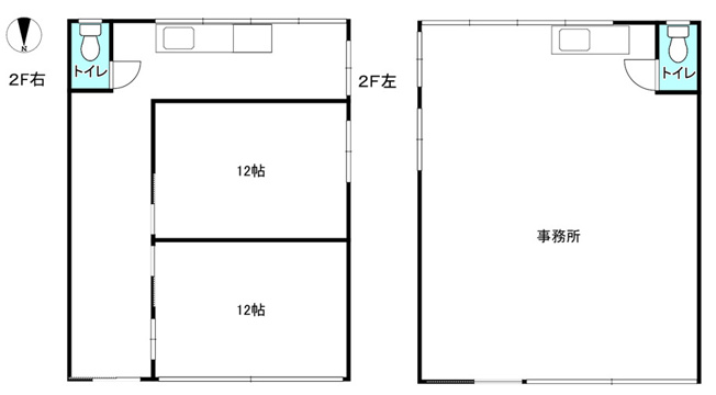 【間取り】 | ホワイト第２ビル