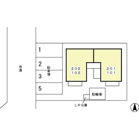 コンフォート巽が丘の区画図