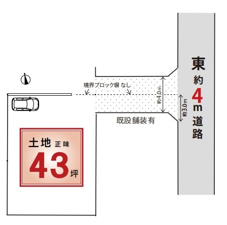 仲介手数料無料　所沢市上新井15期B・新築全1棟の区画図