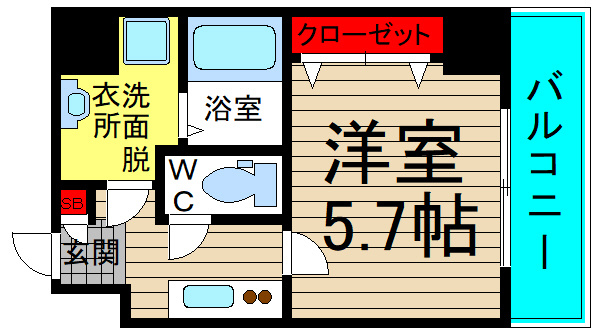 ブルー西長堀の間取り