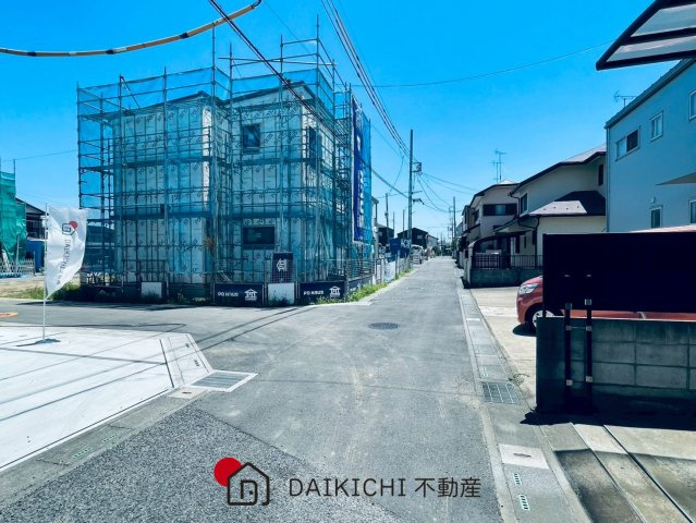 【前面道路含む現地写真】 | 久喜市上町　クレアスタウン　新築戸建　全9棟　1号棟