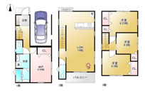高槻市野田3丁目　新築戸建の画像