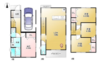 【間取り】 | 高槻市野田3丁目　新築戸建