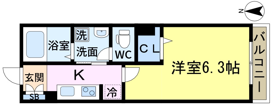 フロンティアコートアネックスの間取り