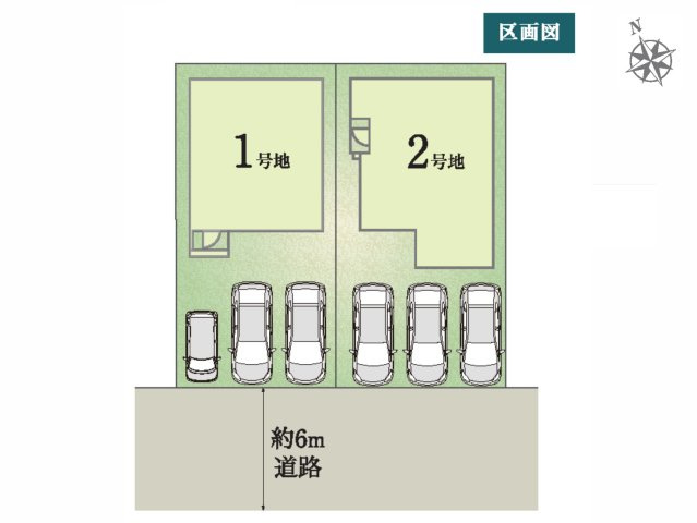 うるま市みどり町1期　全2棟　2号棟の区画図|2号棟