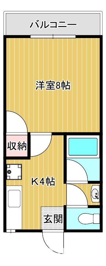 のびのびハイツトップ大日の間取り