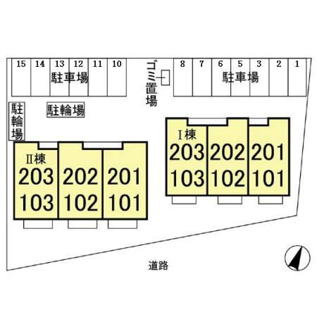 ノールメゾン　Ⅰの区画図