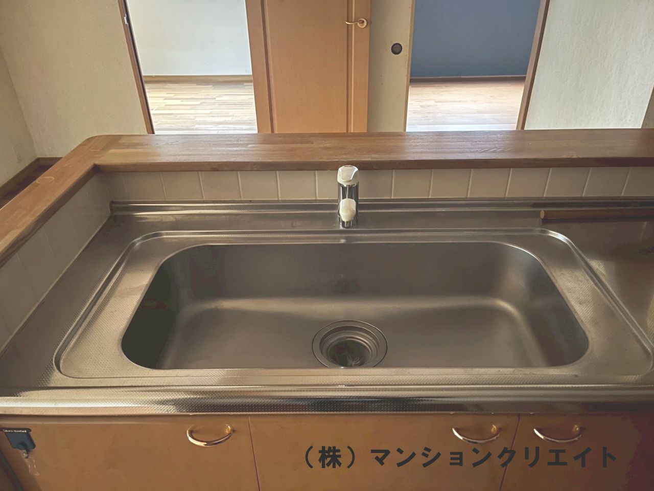 アパガーデンコート城東のキッチン|大きなシンクです