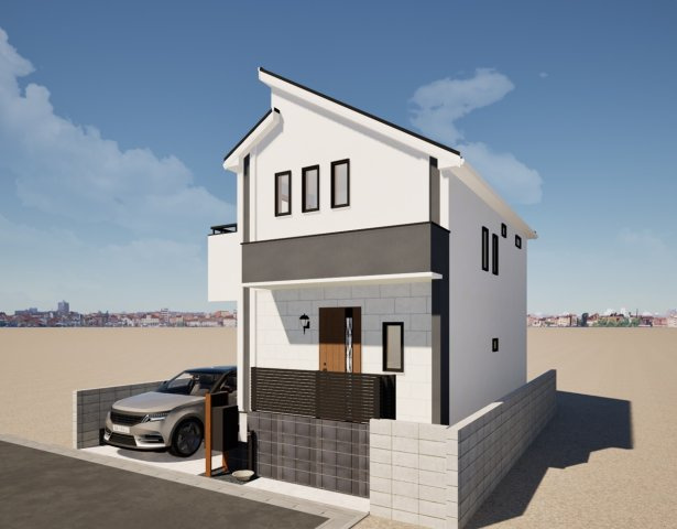 練馬区谷原6丁目　充実収納×こだわりプラン　限定1棟の外観パース