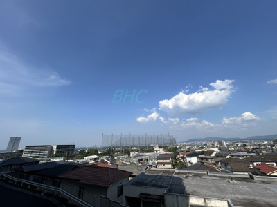 【展望】 | ネオコーポ大津湖城が丘 | 気持ちのいい空が見渡せる広いバルコニー