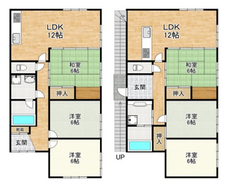 【間取り】 | 錦江台1丁目中古戸建て・事務所付き