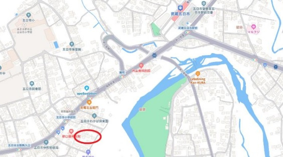 あきる野市五日市　新築戸建　4号棟（全5区画開発分譲地）の地図