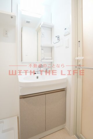 グランフォーレ久留米駅プレミア【キャッシュバック対象物件】の独立洗面台|独立洗面台あり、毎朝おしゃれに忙しい女性の方におすすめです