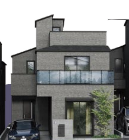 保土ケ谷区峰岡町 戸建ての外観パース