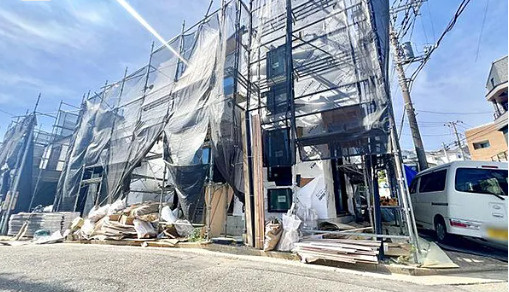 保土ケ谷区峰岡町 戸建ての外観|外観（建築中）