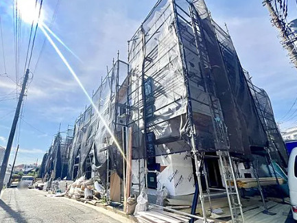 保土ケ谷区峰岡町 戸建ての外観|外観（建築中）