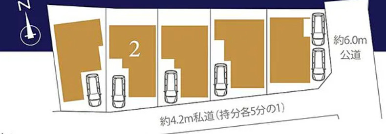 保土ケ谷区峰岡町 戸建ての区画図
