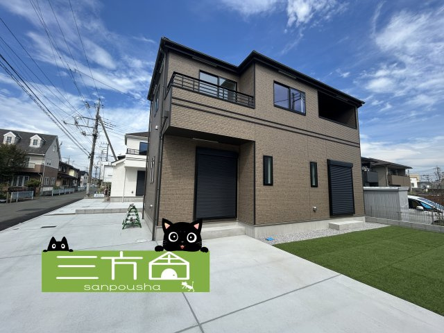 新築　前橋市天川大島町　Heartful　Town　B号棟の外観|現地写真　2025年9月完成予定！類似物件のご内覧等、お気軽にお問合せください♪　							
