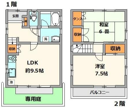 石神一丁目戸建の間取り