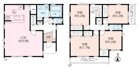 ～南東角地の4LDK～富岡西２期・全2棟　＜１号棟＞の画像