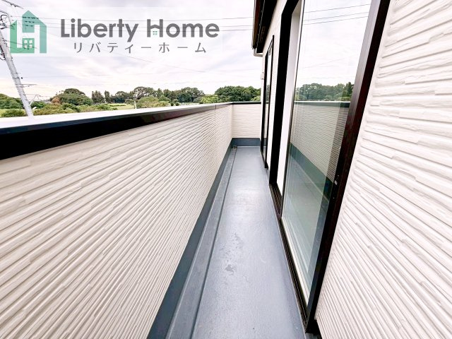 土浦市おおつ野３期　新築戸建　1号棟のバルコニー