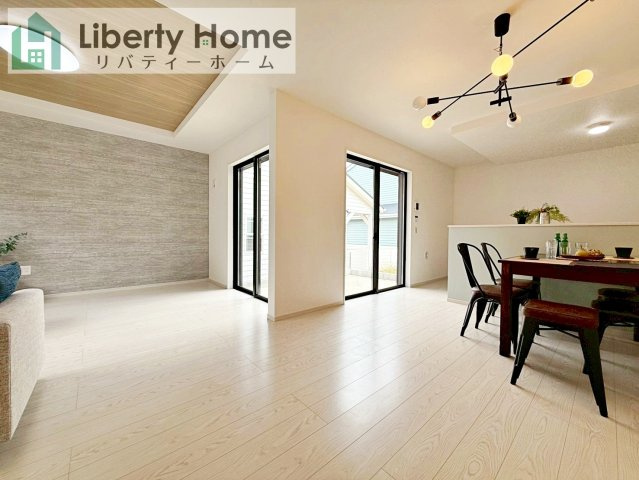 土浦市おおつ野３期　新築戸建　1号棟の居間・リビング