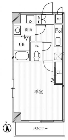 クレールソフィア都島の間取り