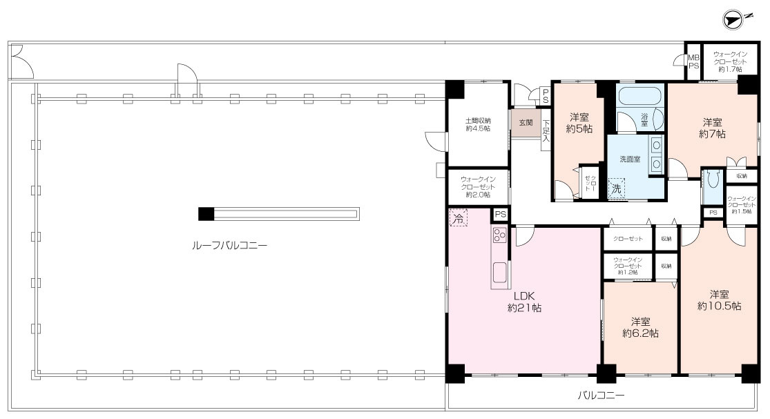 ~広々ルーフバルコニー付き~グローリア初穂湘南六浦の画像