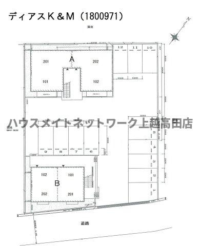 ディアス K&Mの区画図|配置図