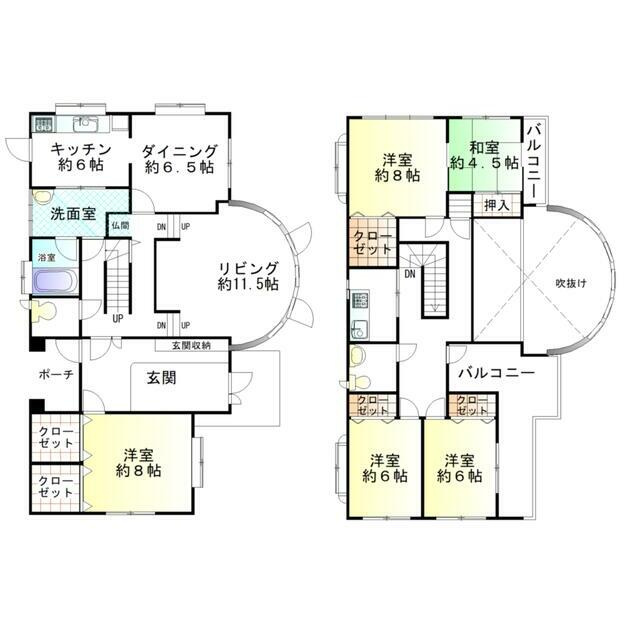 にっさい花みず木中古戸建の間取り