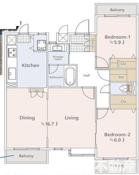東急クリエール由比が浜　の間取り
