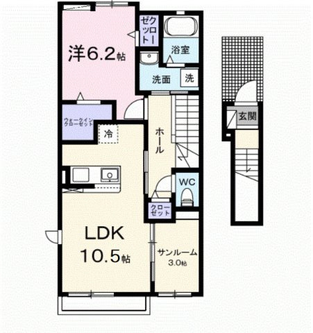 グランメゾン東久留米の間取り