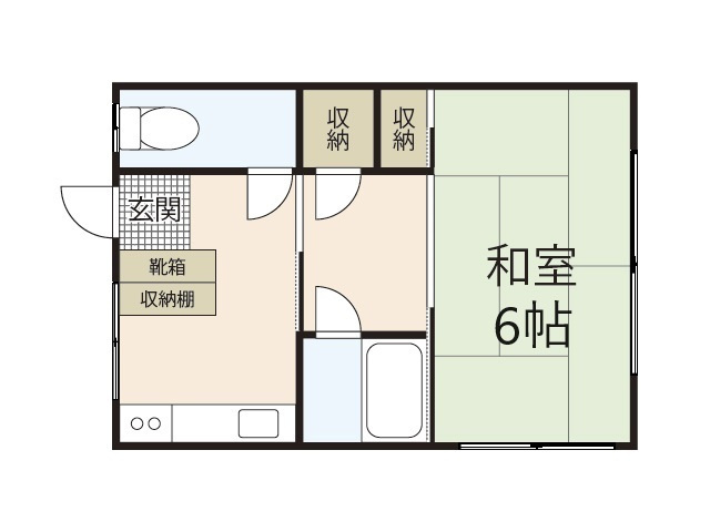 皆実町アパートの間取り