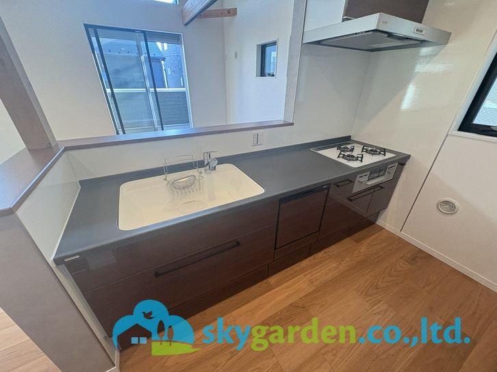 茅ヶ崎市萩園　新築戸建　全8棟3号棟のキッチン