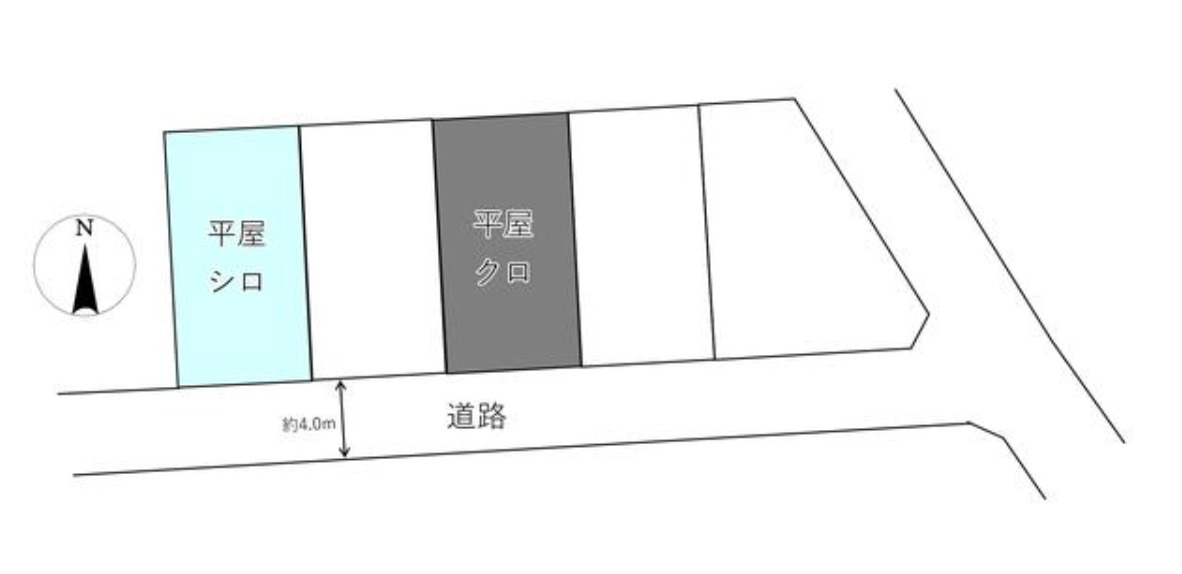 千曲市 杭瀬下５丁目の区画図