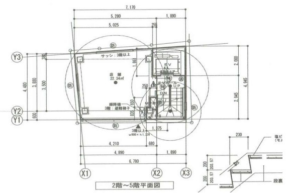 【間取り】 | 中目黒駅徒歩1分 仮)上目黒1丁目新築物件PJ 3階 6.76坪 新築スケルトン