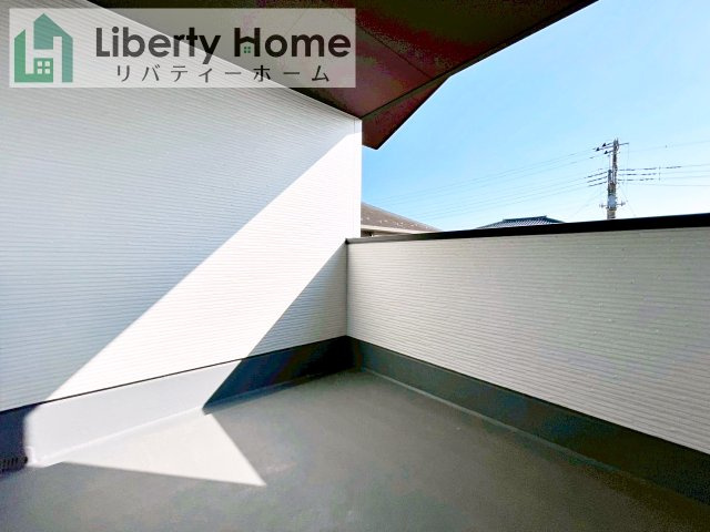 ひたちなか市武田1期　新築戸建　2号棟のバルコニー