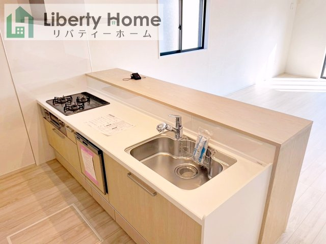 ひたちなか市武田1期　新築戸建　2号棟のキッチン