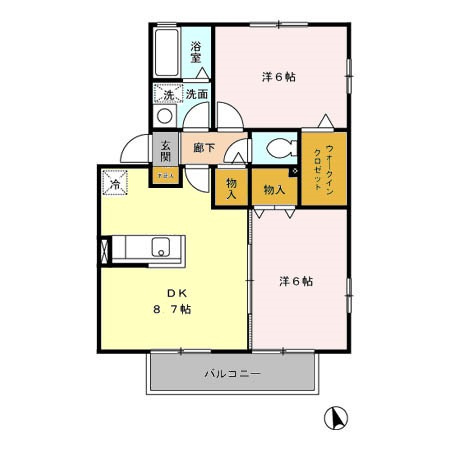 【間取り】 | ソレイユ横川